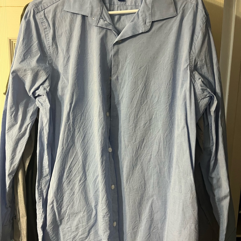 Apt. 9 Men's Slim Fit Light Blue Button Down Shirt